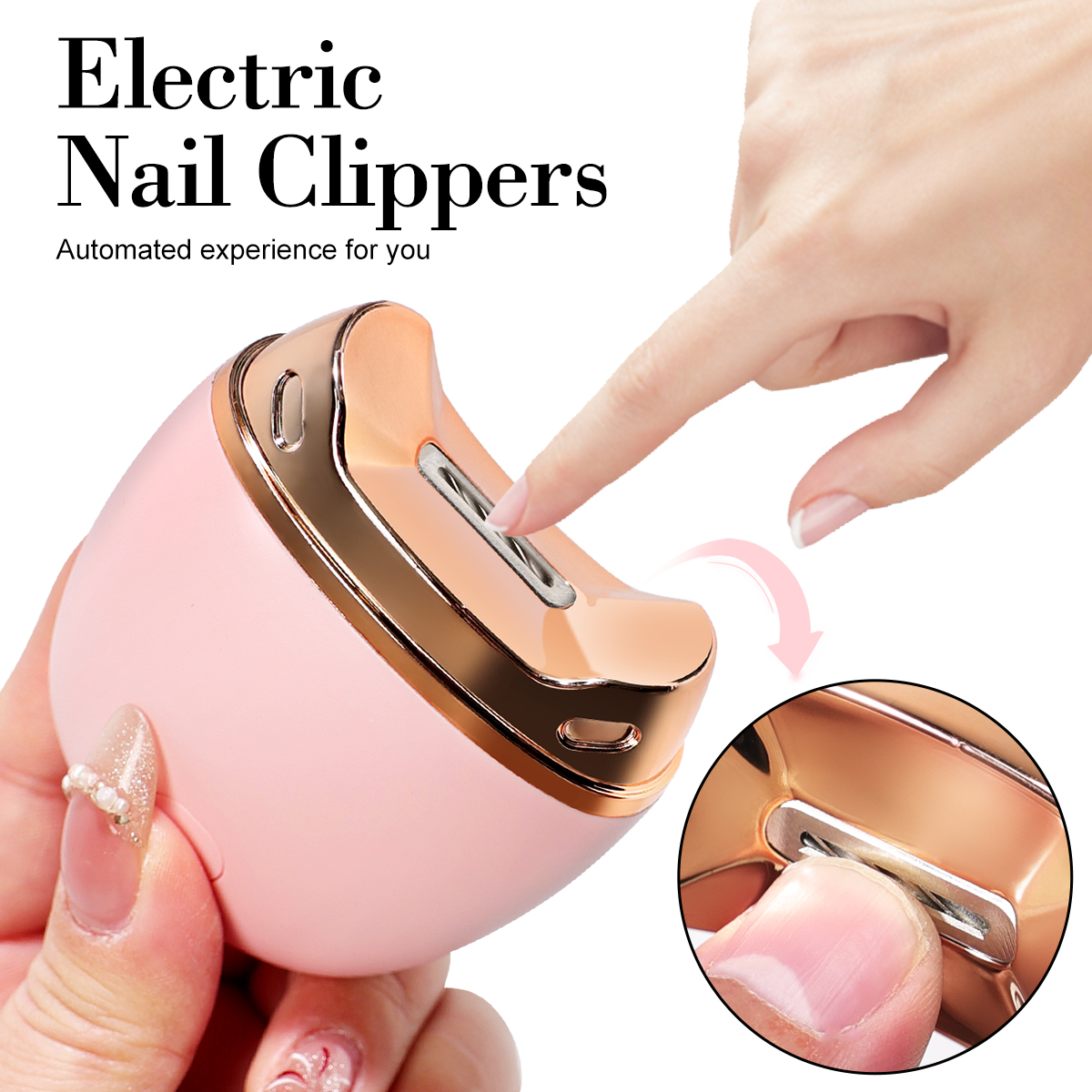 Baby Nail Trimmer Electric - LIMEGIRL Electric Nail Clippers Manicure Anti-Splash