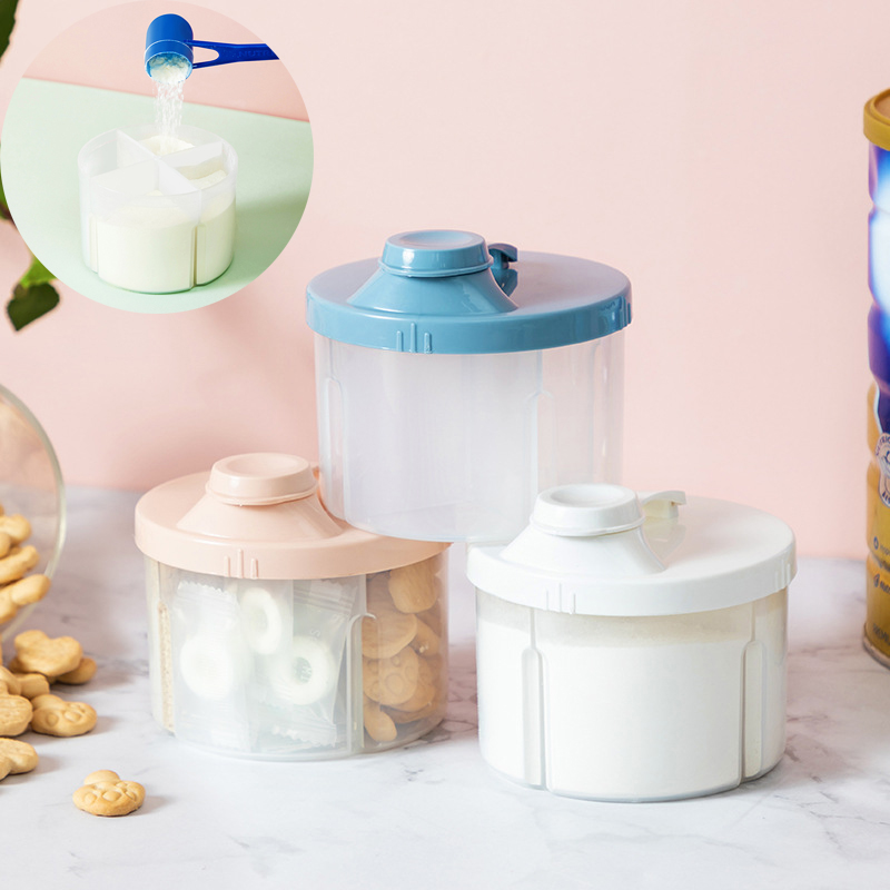 Baby Food Storage Jar - 4 Grid Portable Baby Food Storage