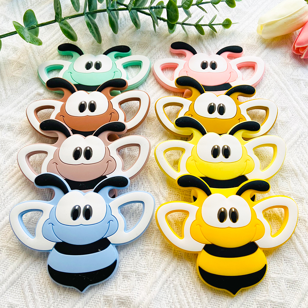 Baby Products Photos - 1pcs Cartoon Animal Bee Silicone Teether