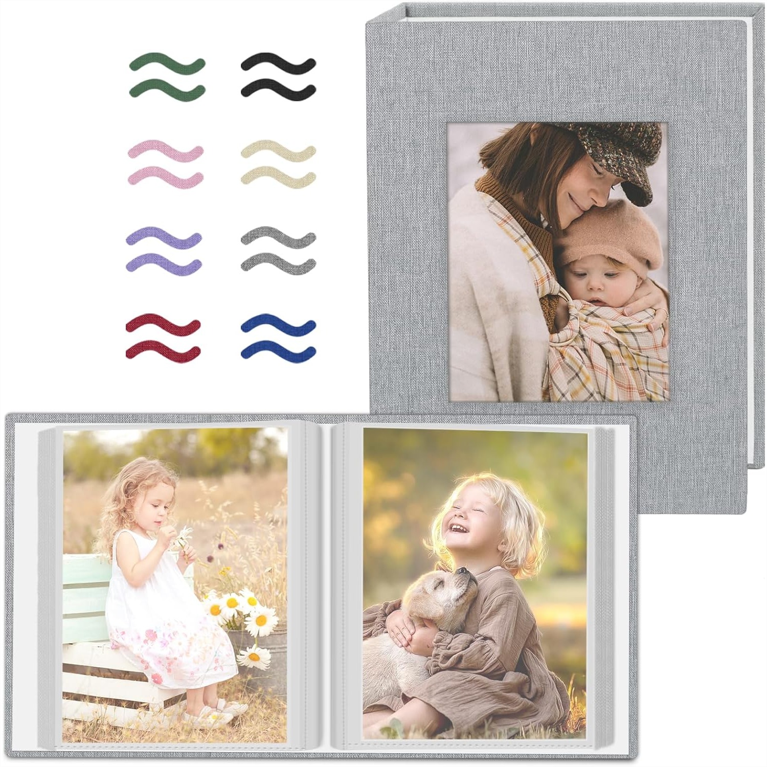 Baby Products Photos - 2 Pack Photo Album 4x6 Pictures,
