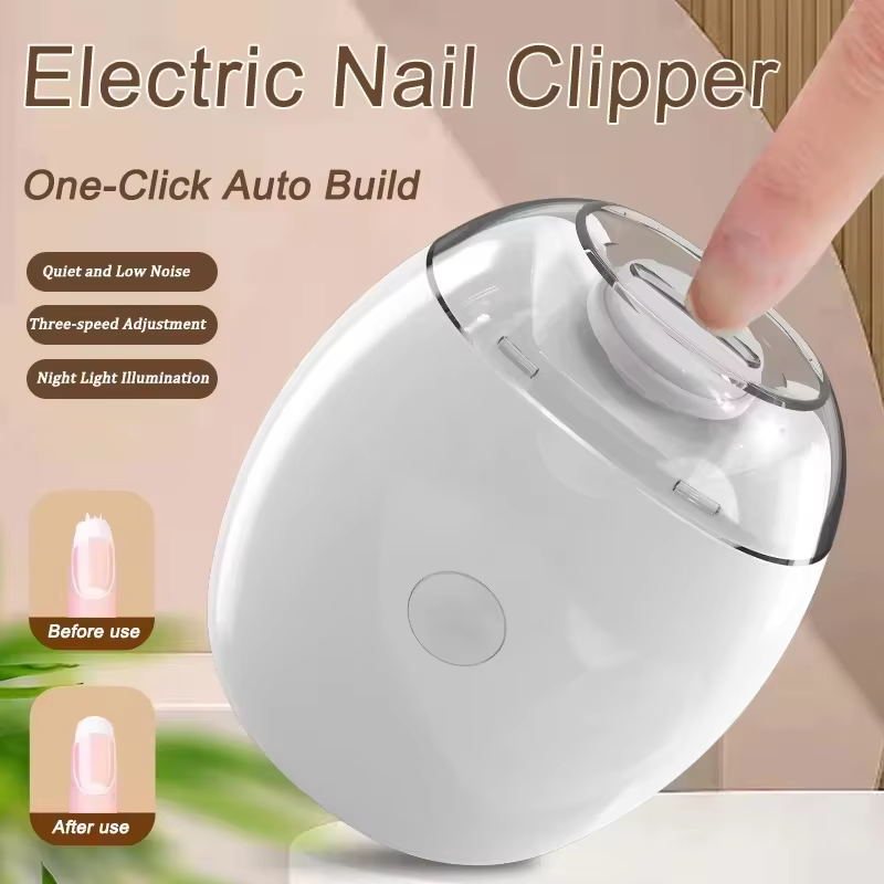 Baby Nail Trimmer Electric - 2in1 Electric Nail Clipper Cutter with