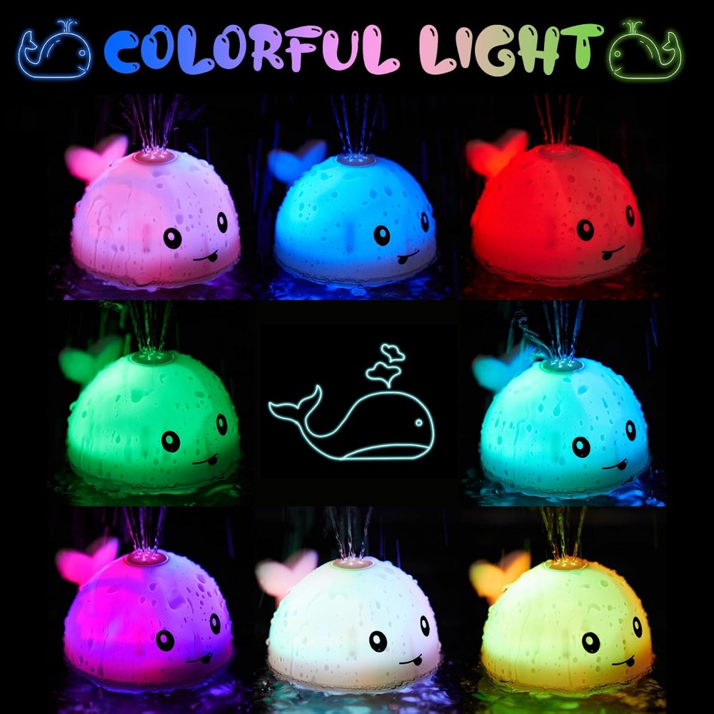 Baby Bath Toys, Light Up Whale - Baby Products For Bathing avis et prix