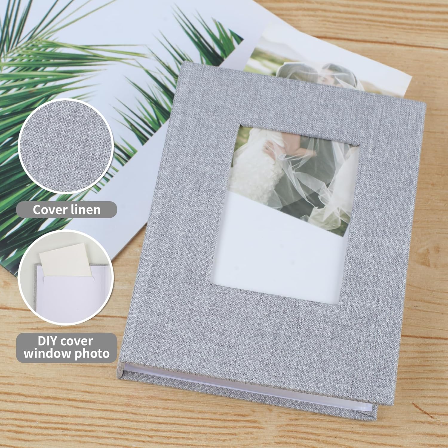 2 Pack Photo Album 4x6 Linen C - Baby Products Photos avis et prix