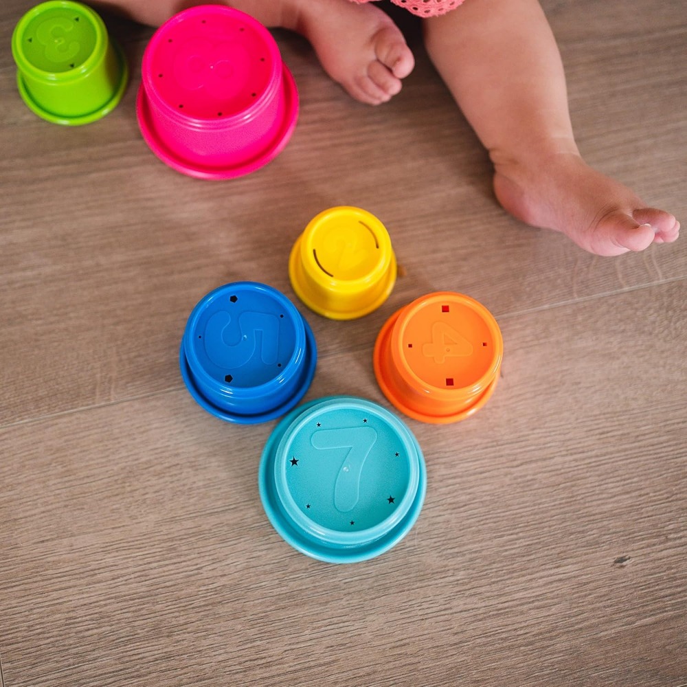 Stack & Count Cups - 8 Colorfu - Baby Products For Bathing avis et prix
