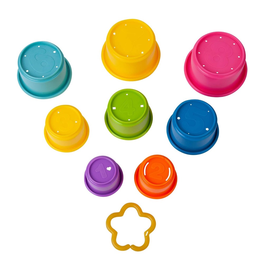 Stack & Count Cups - 8 Colorfu - Baby Products For Bathing avis et prix