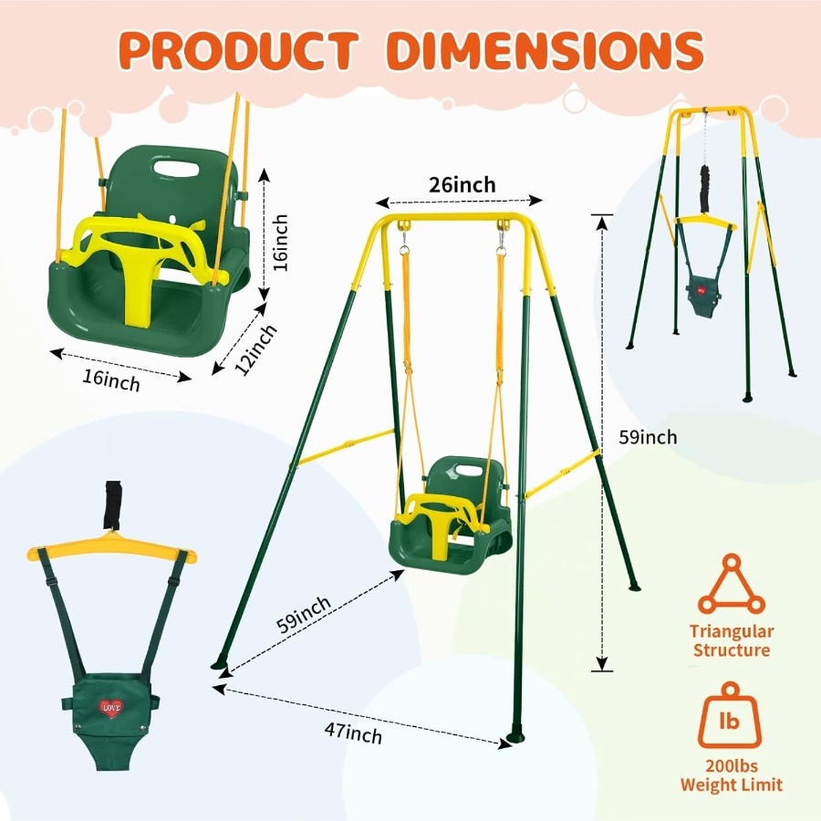 Toddler Swing Set and Baby Jum - Baby Swing Bouncer avis et prix