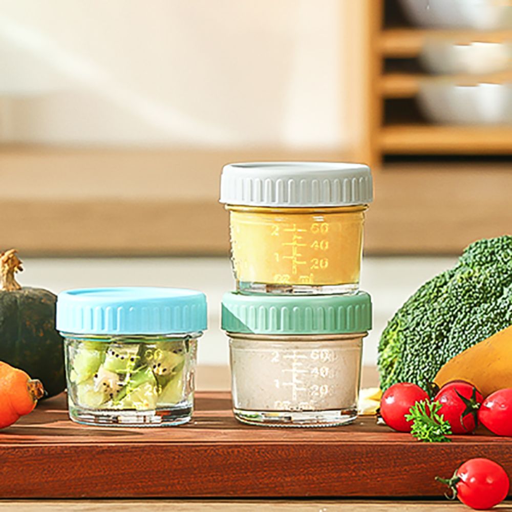 6pcs Multipurpose Glass Baby F - Baby Food Storage Jar avis et prix