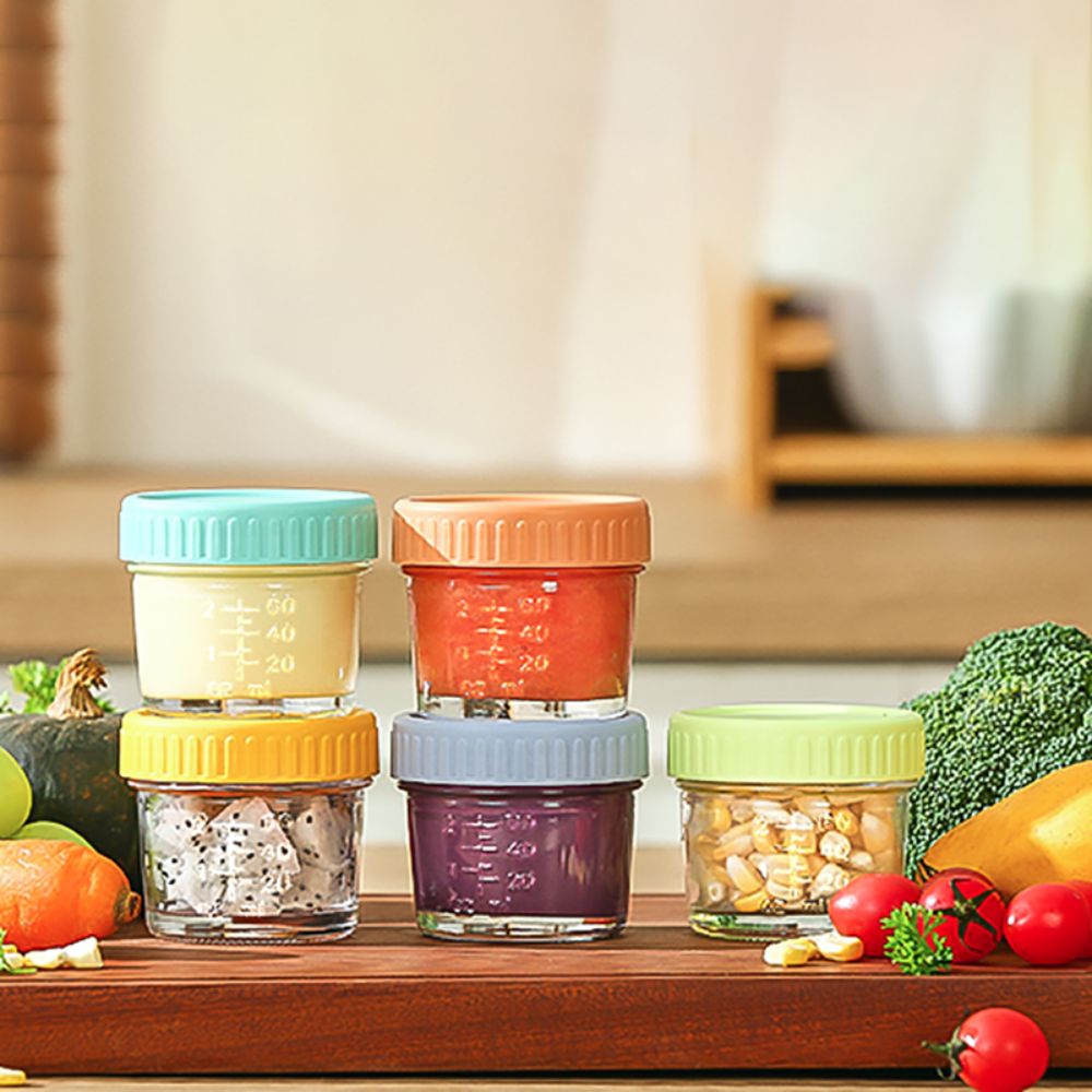 6pcs Glass Baby Food Jar Reusa - Baby Food Storage Jar avis et prix