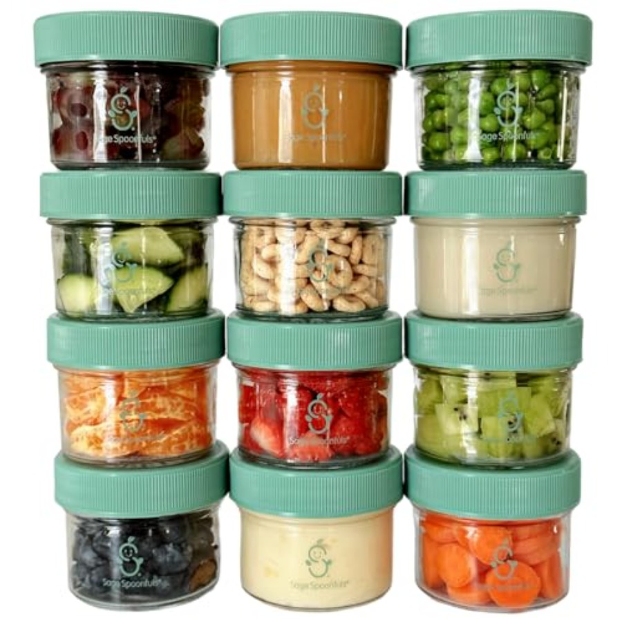 Sage Spoonfuls -12 Pack 4 oz B - Baby Food Storage Jar avis et prix