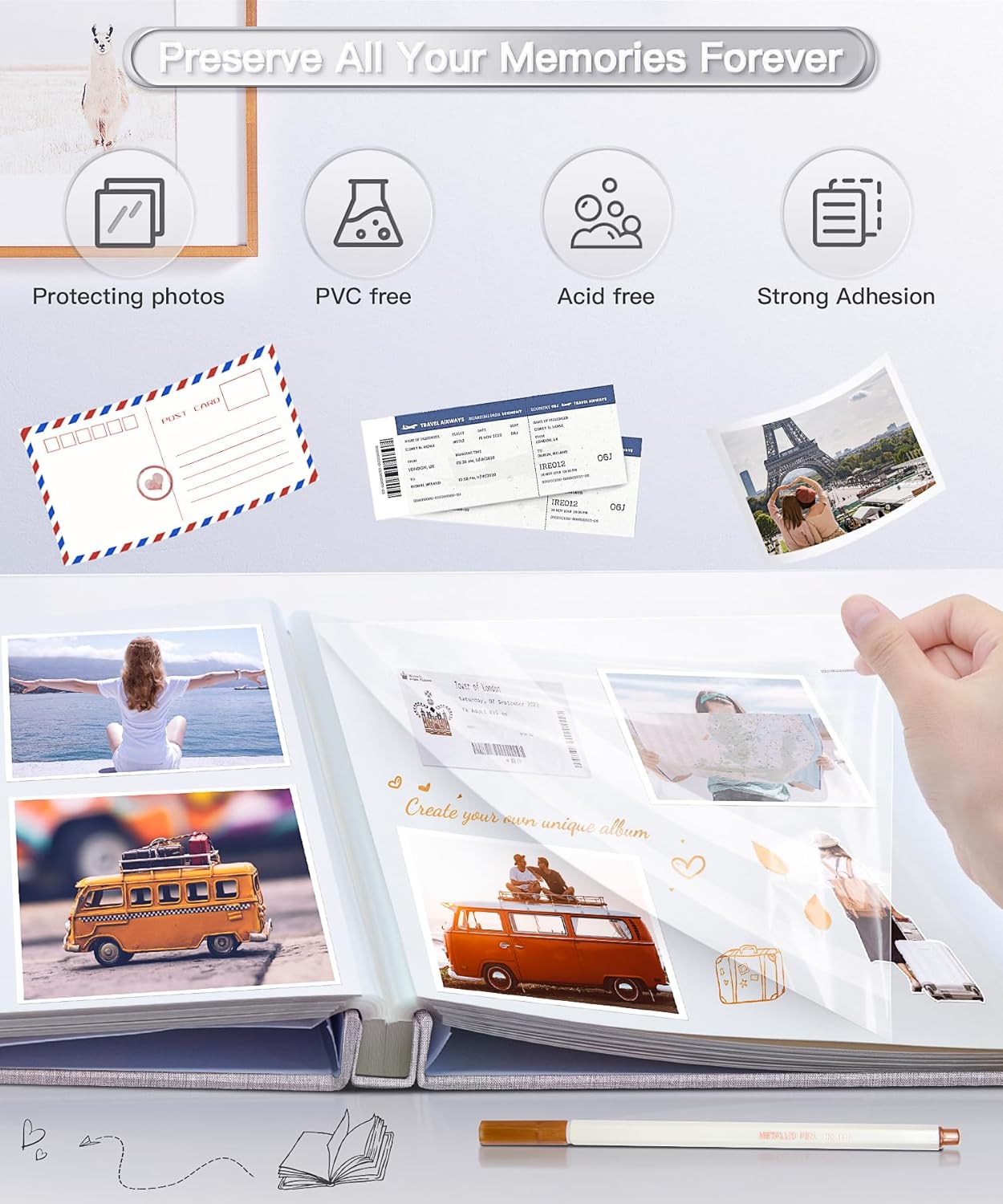 Self Adhesive Photo Album For  - Baby Products Photos avis et prix