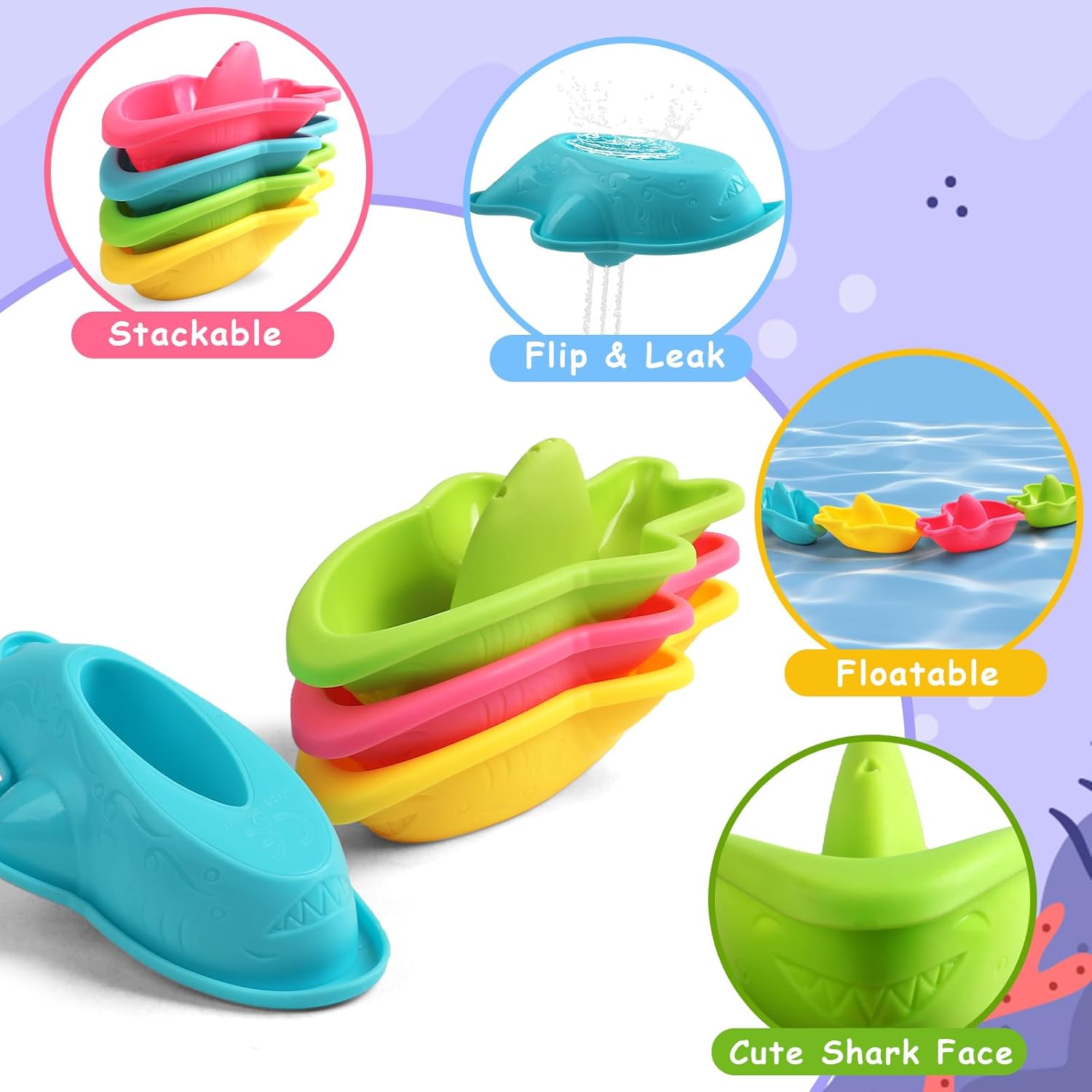Baby Bath Toys 11 PCS Stacking - Baby Products For Bathing avis et prix