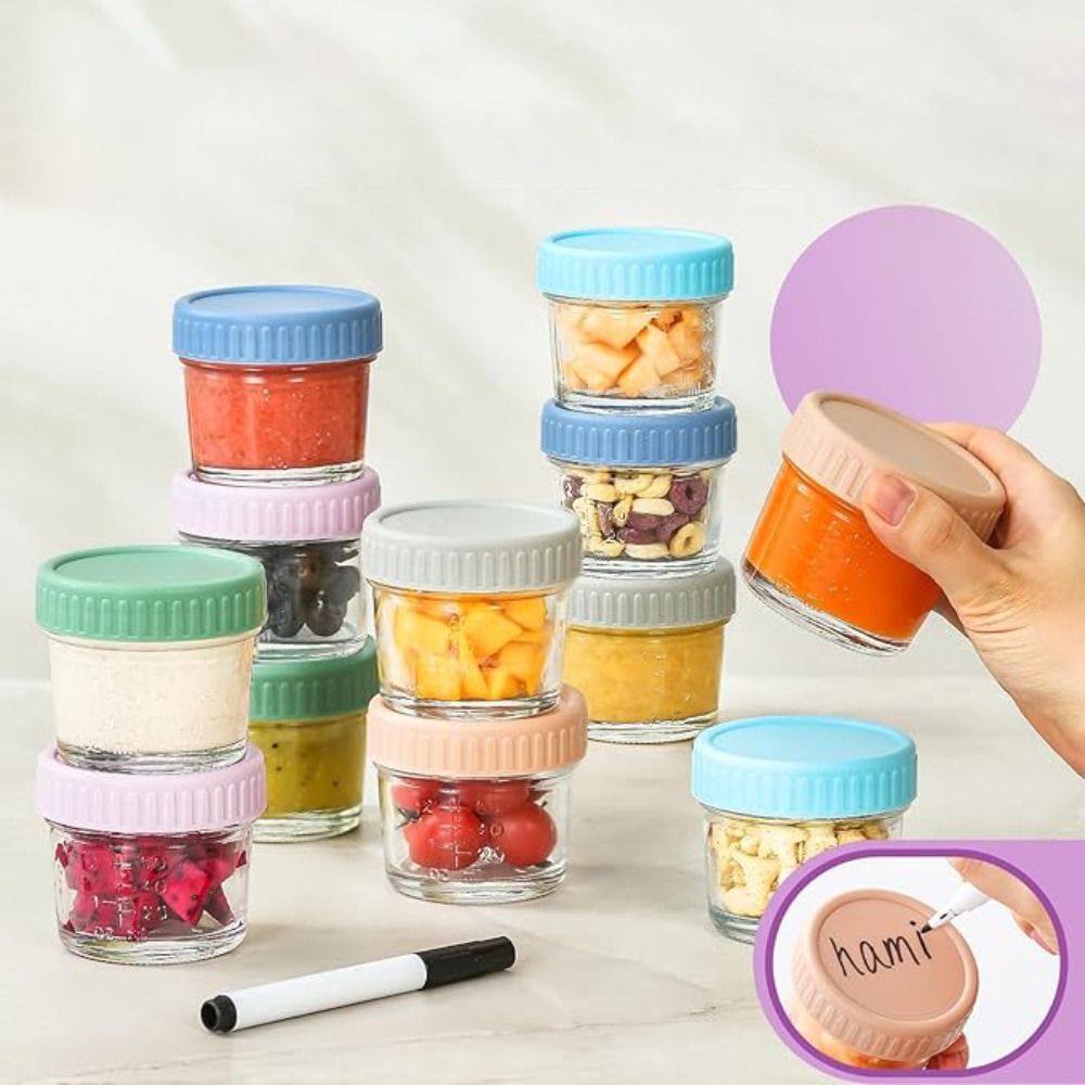 6pcs Mason Jar Glass Baby Food - Baby Food Storage Jar avis et prix