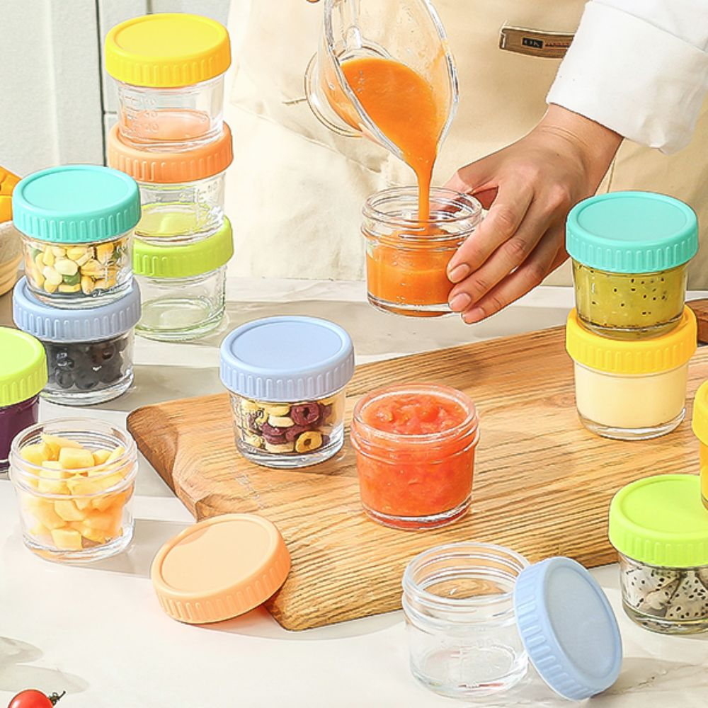 6pcs Mason Jar Glass Baby Food - Baby Food Storage Jar avis et prix