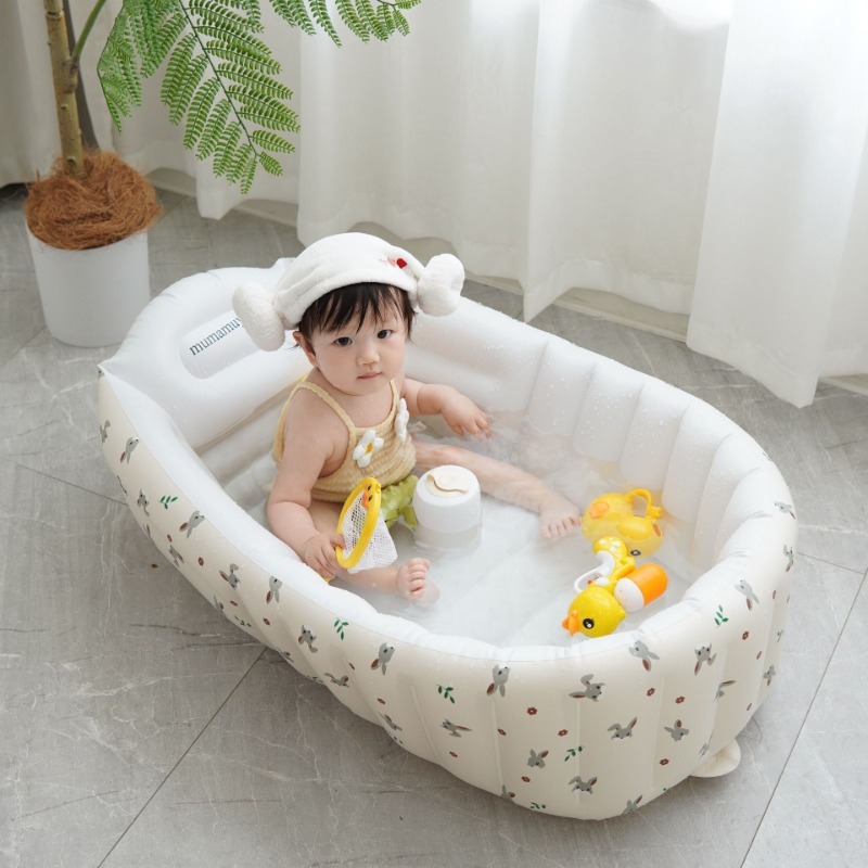 1PC Cartoon Inflatable Bathtub - Baby Products For Bathing avis et prix