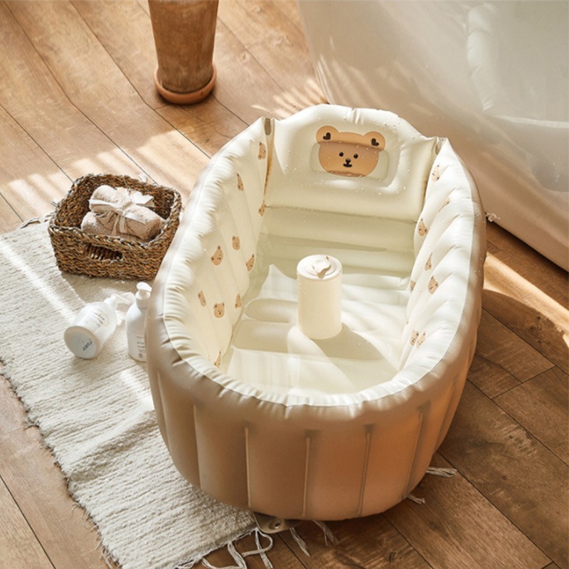 1PC Cartoon Inflatable Bathtub - Baby Products For Bathing avis et prix