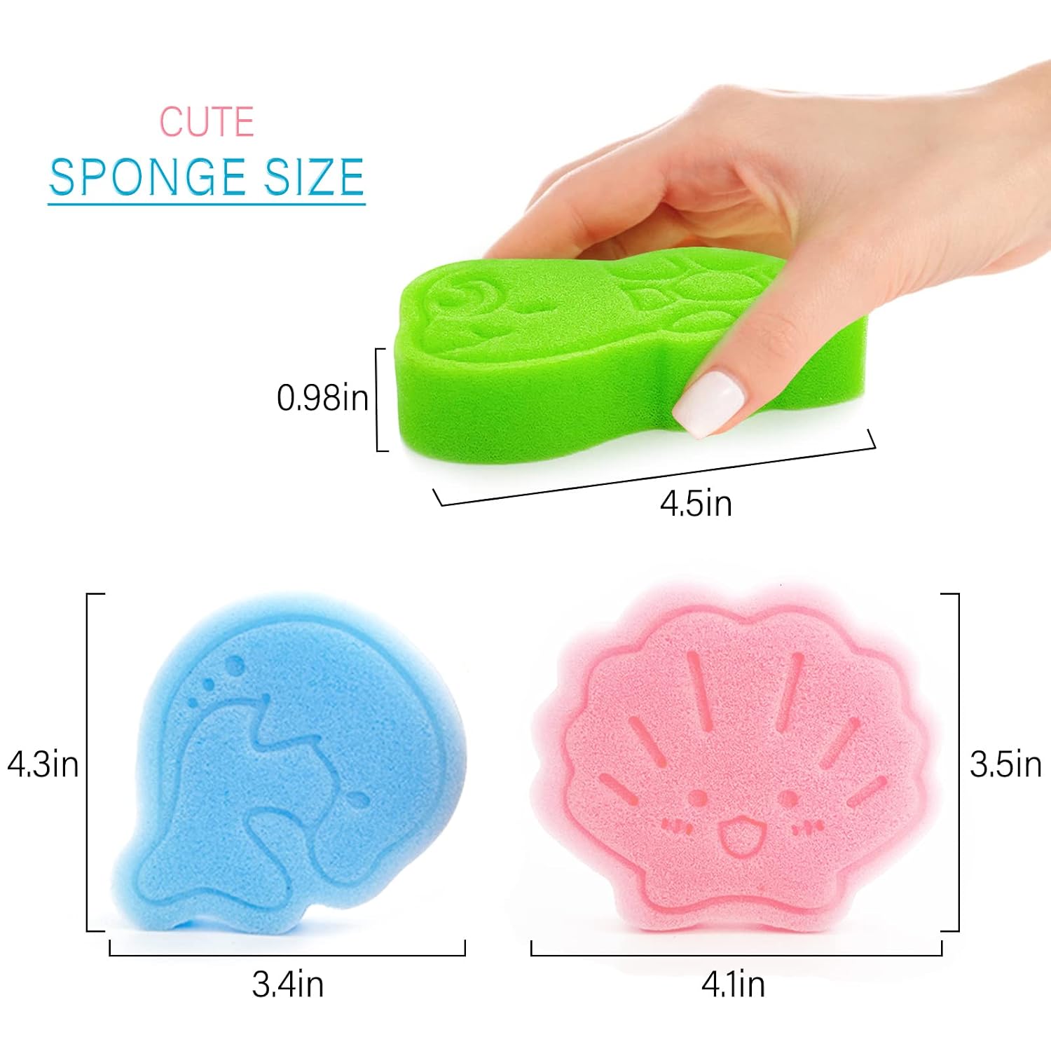 Baby Bath Sponge Set 3Pcs Cute - Baby Products For Bathing avis et prix