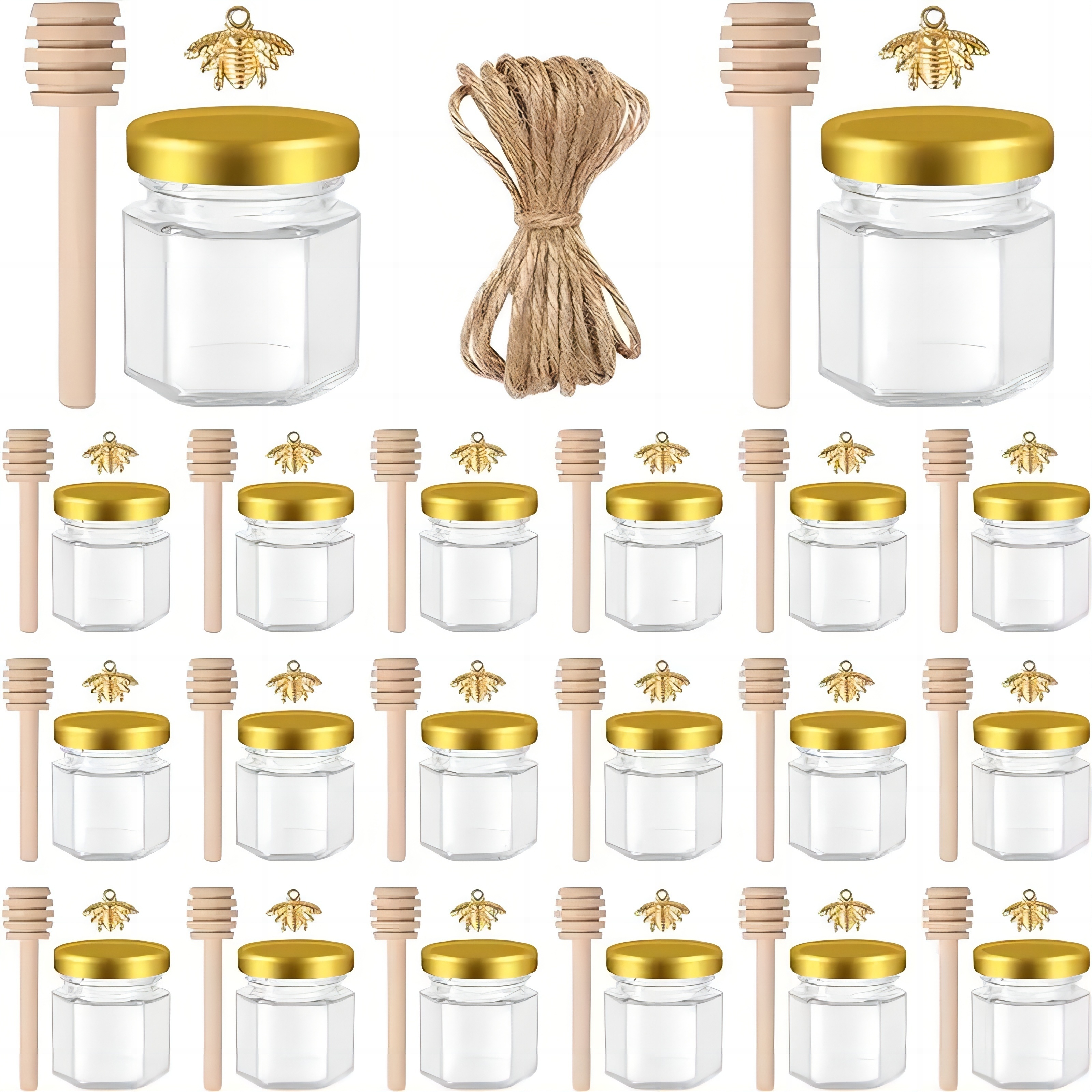 1.5 Oz Hexagon Mini Glass Hone - Baby Food Storage Jar avis et prix
