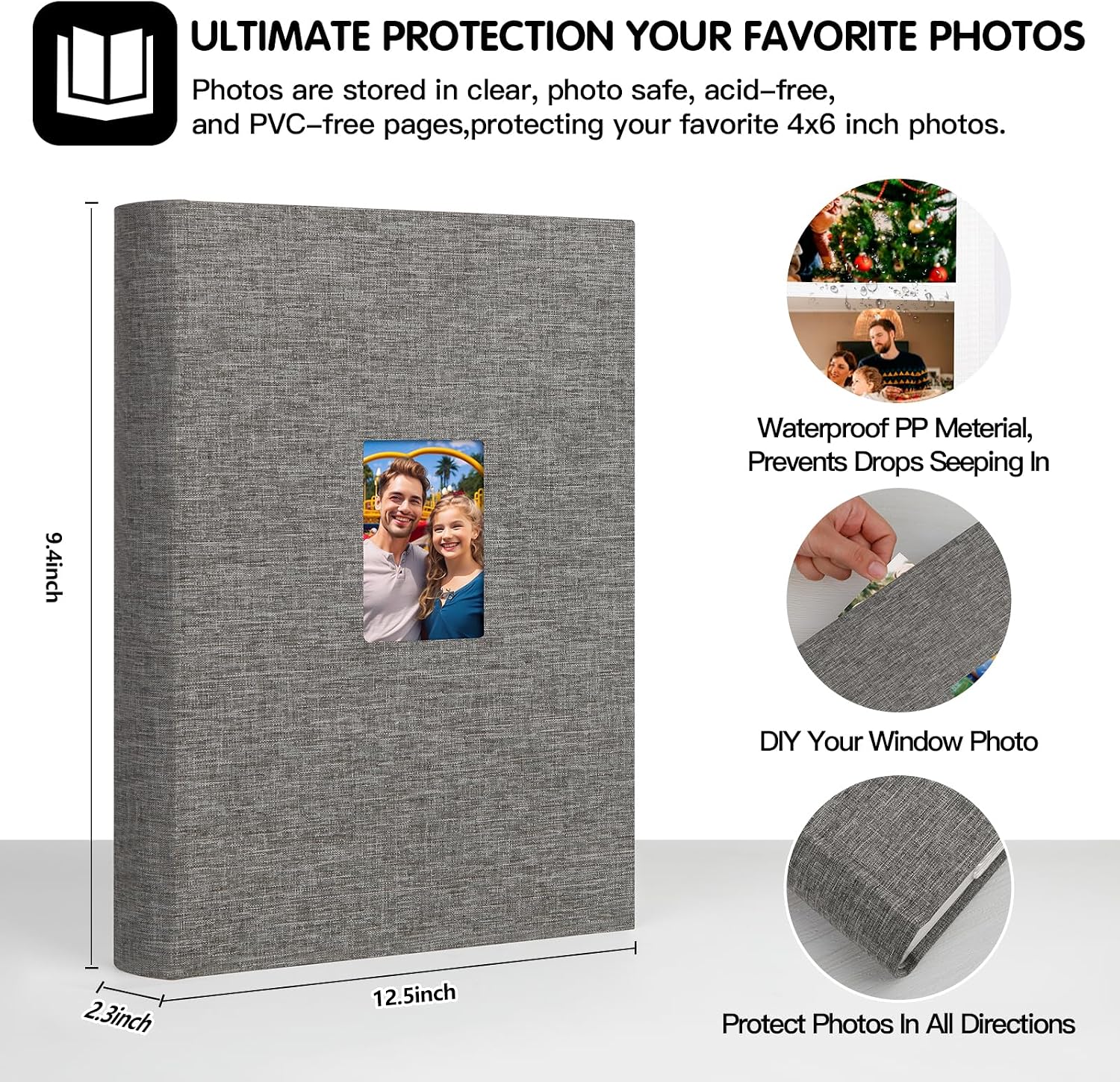 2 Pack 4x6 Photo Album Holds 4 - Baby Products Photos avis et prix