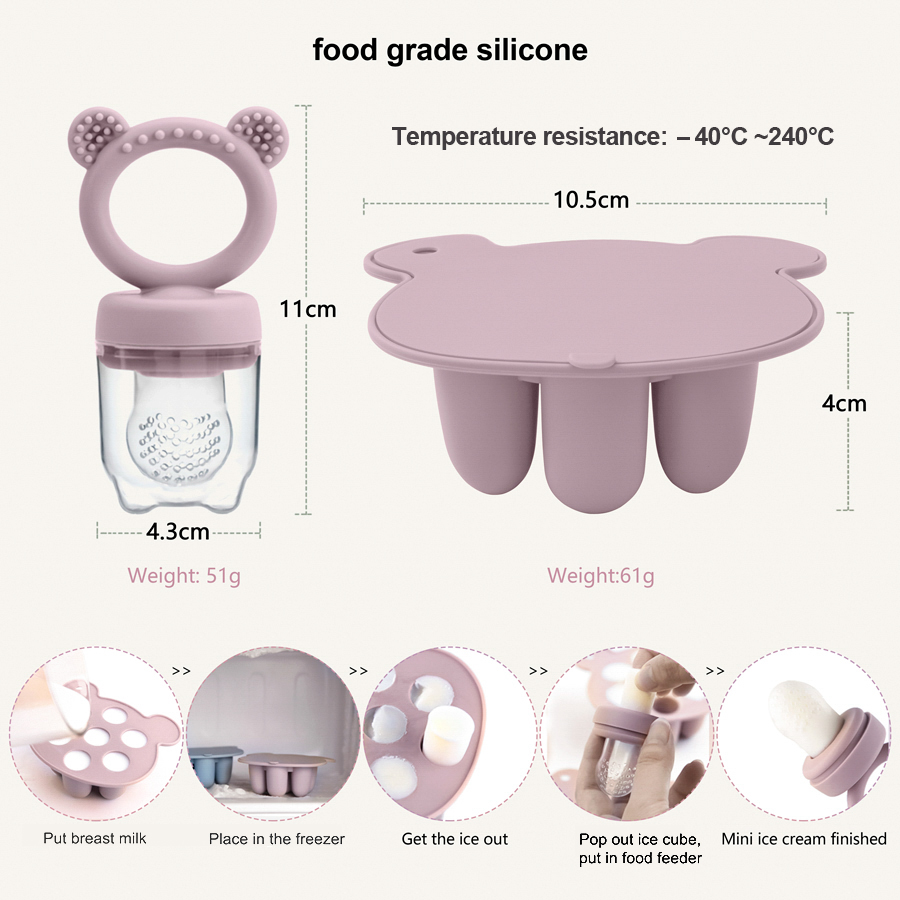 Baby Ice Cream Pops Silicone M - Baby Food Storage Jar avis et prix
