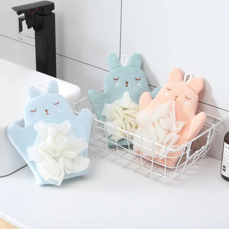 Cartoon Baby Bath Gloves Cotto - Baby Products For Bathing avis et prix