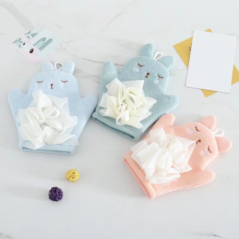 Cartoon Baby Bath Gloves Cotto - Baby Products For Bathing avis et prix